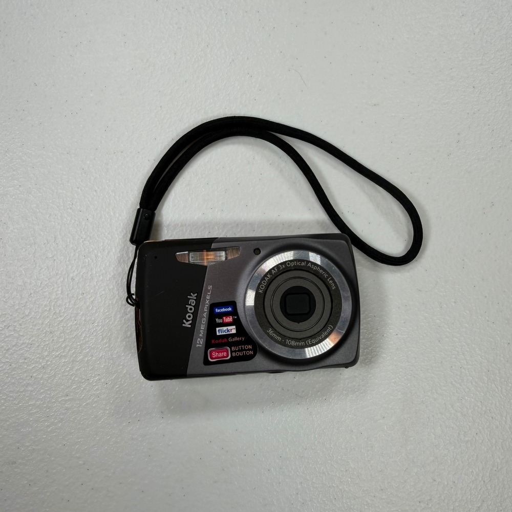 Kodak EasyShare M530 Digital Camera Unisex OS Black Excellent 12MP 3x Zoom